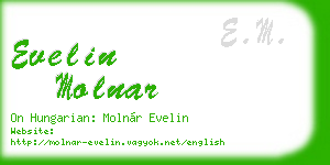 evelin molnar business card